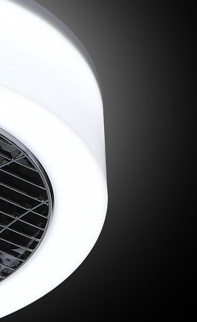 Expo Trading ETH Plafondventilator No. 5 Ø 40 cm  Antraciet-rand wit