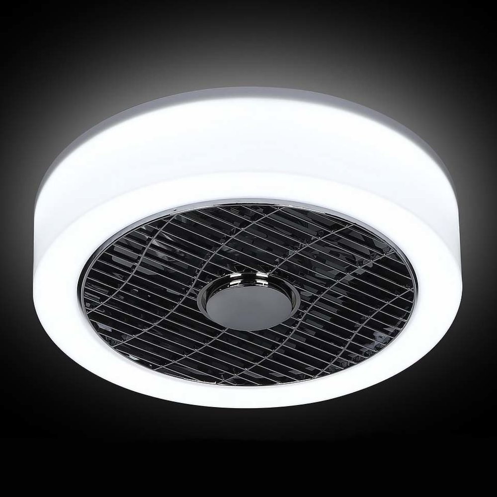 Expo Trading ETH Plafondventilator No. 5 Ø 40 cm  Antraciet-rand wit