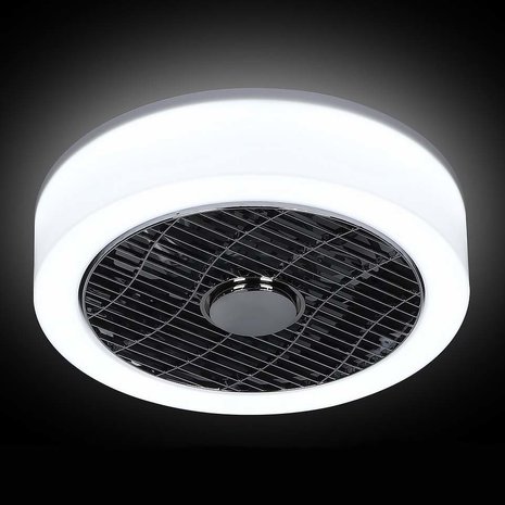 Expo Trading ETH Plafondventilator No. 5 Ø 40 cm  Antraciet-rand wit