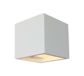 Artdelight Wandlamp Plaster 11,5 x 11,5 cm Gips excl. G9 wit Artdelight Wandlamp Plaster 11,5 x 11,5 cm Gips excl. G9 wit
