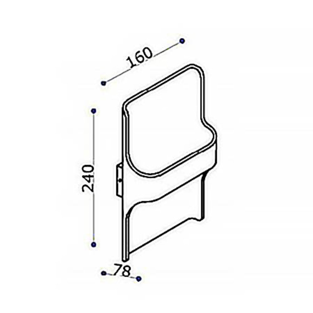 Artdelight Wandlamp Dallas zwart Artdelight Wandlamp Dallas zwart