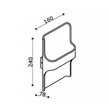 Artdelight Wandlamp Dallas zwart Artdelight Wandlamp Dallas zwart