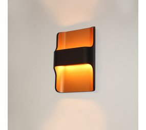 Artdelight Wandlamp Dallas zwart koper Artdelight Wandlamp Dallas zwart koper