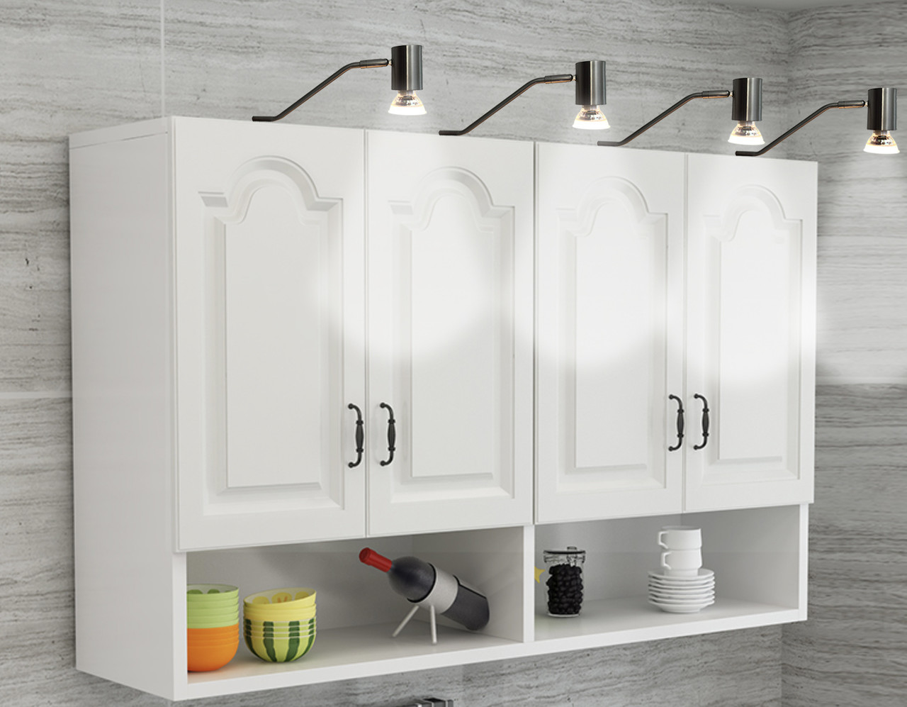 Ylumen Kast verlichting Delore L30 cm incl. 3,8 Watt GU10 mat chroom