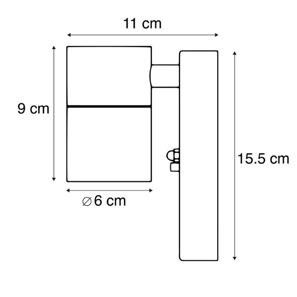 Ylumen Buitenlamp Sense incl. LED 1 lichts dag nacht sensor zwart Ylumen Buitenlamp Sense incl. LED 1 lichts dag nacht sensor zwart