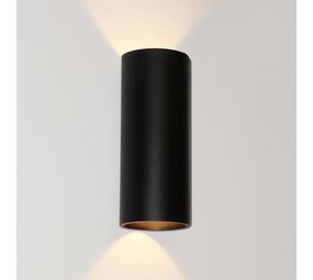 Artdelight Wandlamp Brody 2 lichts H 18 cm zwart Artdelight Wandlamp Brody 2 lichts H 18 cm zwart