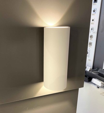 Artdelight Wandlamp Brody 2 lichts H 18 cm wit