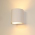 Wandlamp Plaster rond H 12 cm Gips excl. G9 wit Wandlamp Plaster rond H 12 cm Gips excl. G9 wit
