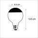 Paulmann Lamp Kopspiegel G95 LED 6,5W dimbaar 2700K 600LM Zwart