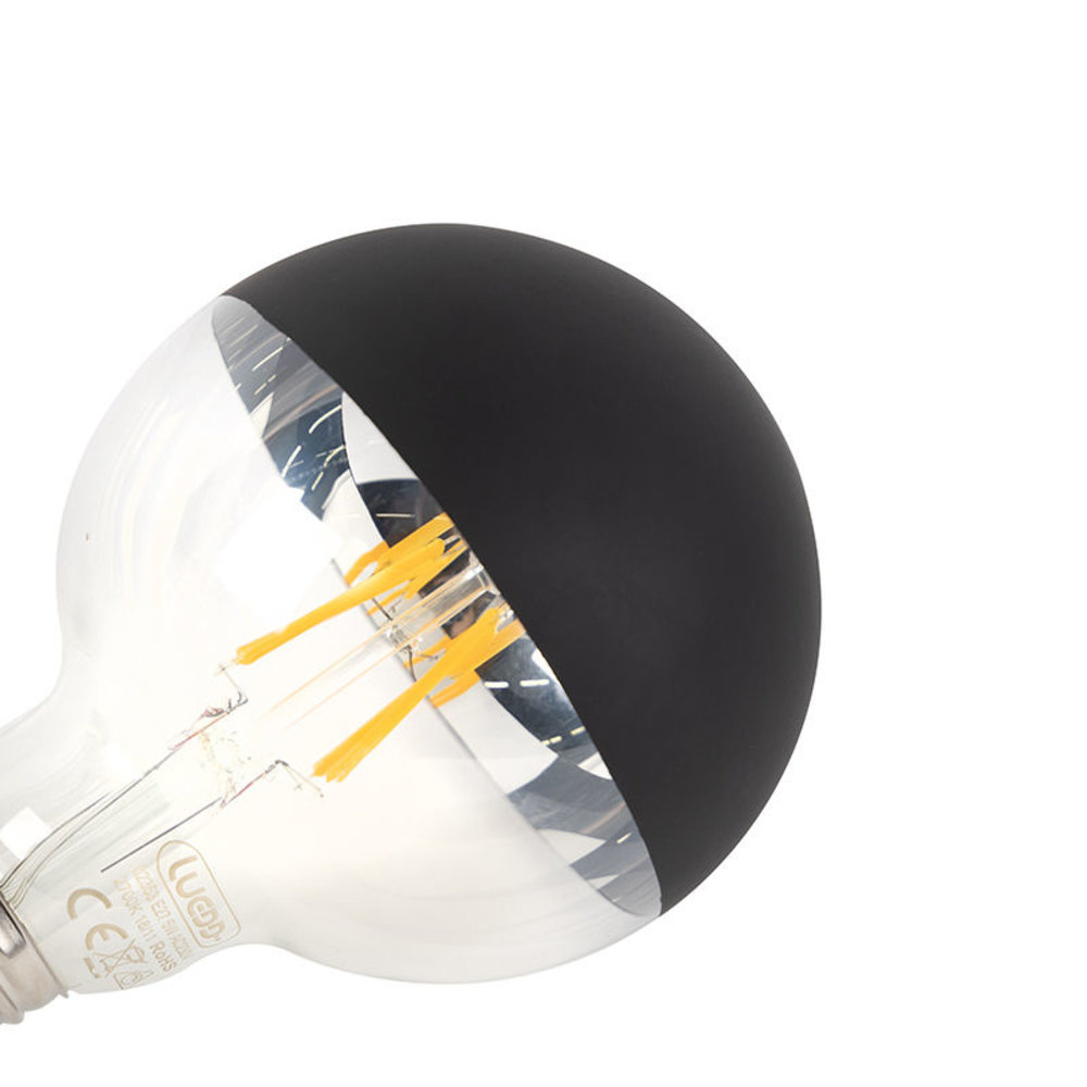 Paulmann Lamp Kopspiegel LED 6,5W Filament Dimbaar 2700K 600LM Zwart Paulmann Lamp Kopspiegel LED 6,5W Filament Dimbaar 2700K 600LM Zwart