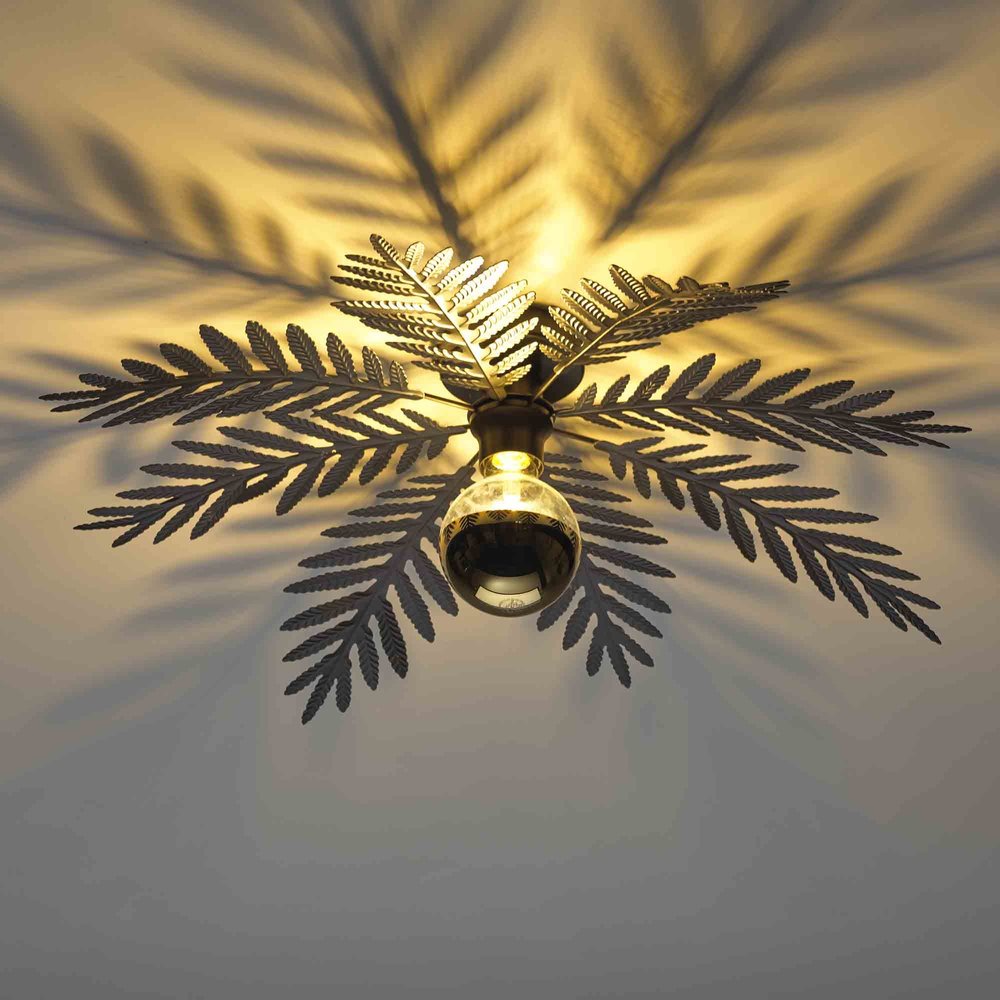 Ylumen Plafondlamp Palm 8 bladen Ø 65 cm zwart Ylumen Plafondlamp Palm 8 bladen Ø 65 cm zwart