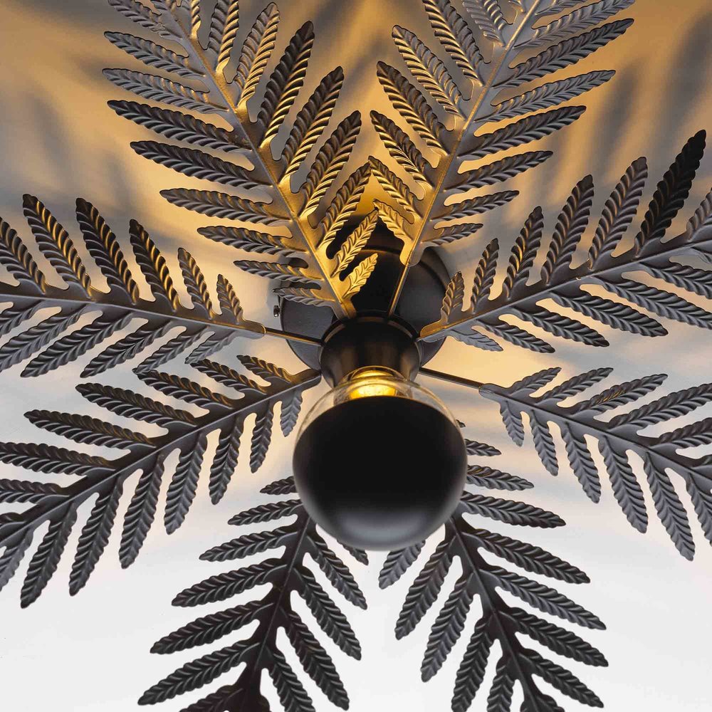 Ylumen Plafondlamp Palm 8 bladen Ø 65 cm zwart Ylumen Plafondlamp Palm 8 bladen Ø 65 cm zwart