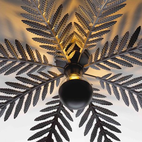 Ylumen Plafondlamp Palm 8 bladen Ø 65 cm zwart Ylumen Plafondlamp Palm 8 bladen Ø 65 cm zwart