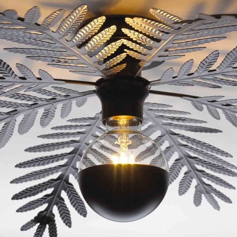 Ylumen Plafondlamp Palm 8 bladen Ø 65 cm zwart Ylumen Plafondlamp Palm 8 bladen Ø 65 cm zwart