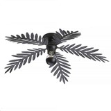 Ylumen Plafondlamp Palm 5 bladen Ø 60 cm zwart Ylumen Plafondlamp Palm 5 bladen Ø 60 cm zwart
