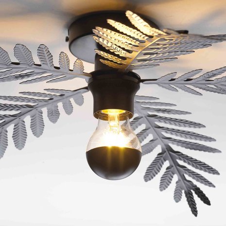 Ylumen Plafondlamp Palm 5 bladen Ø 60 cm zwart Ylumen Plafondlamp Palm 5 bladen Ø 60 cm zwart