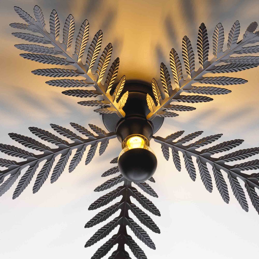 Ylumen Plafondlamp Palm 5 bladen Ø 60 cm zwart Ylumen Plafondlamp Palm 5 bladen Ø 60 cm zwart