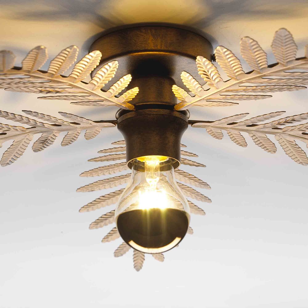 Ylumen Plafondlamp Palm 5 bladen Ø 60 cm goud bruin Ylumen Plafondlamp Palm 5 bladen Ø 60 cm goud bruin