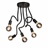 Plafondlamp Flex  5 lichts 50 cm E27 zwart Plafondlamp Flex  5 lichts 50 cm E27 zwart