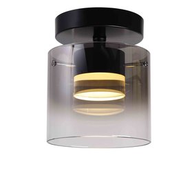 Highlight Plafondlamp Salerno 1 lichts Ø 16 cm zwart Highlight Plafondlamp Salerno 1 lichts Ø 16 cm zwart