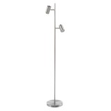 Highlight Vloerlamp Burgos 2 lichts H 142 cm mat chroom Highlight Vloerlamp Burgos 2 lichts H 142 cm mat chroom