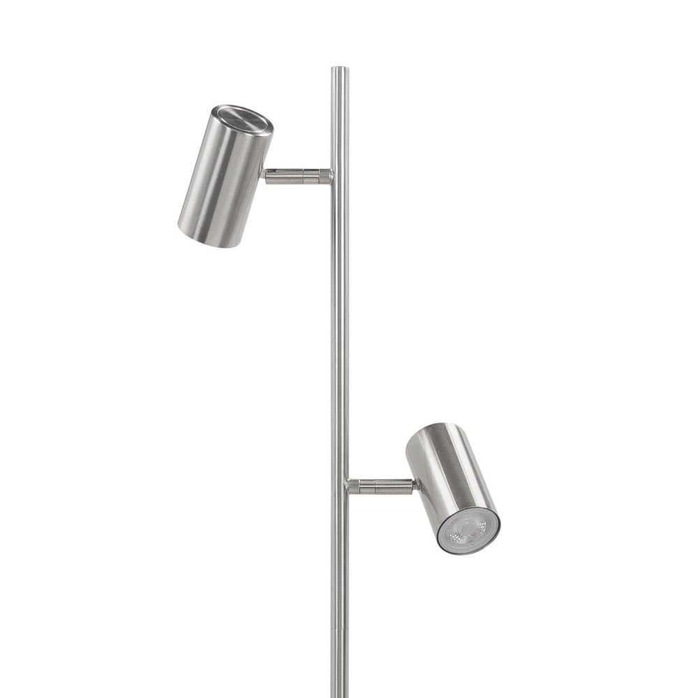 Highlight Vloerlamp Burgos 2 lichts H 142 cm mat chroom Highlight Vloerlamp Burgos 2 lichts H 142 cm mat chroom