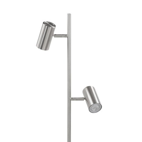 Highlight Vloerlamp Burgos 2 lichts H 142 cm mat chroom Highlight Vloerlamp Burgos 2 lichts H 142 cm mat chroom