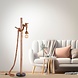 Paul Neuhaus Vloerlamp Rope H 150 cm bruin-zwart Paul Neuhaus Vloerlamp Rope H 150 cm bruin-zwart