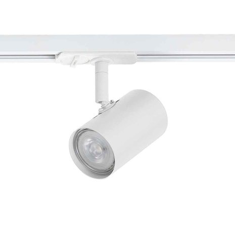Highlight Railsysteem Trackline 100 cm + 3 cilinder spots wit Highlight Railsysteem Trackline 100 cm + 3 cilinder spots wit