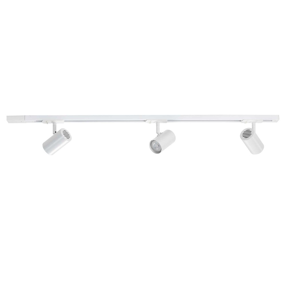 Highlight Railsysteem Trackline 100 cm + 3 cilinder spots wit Highlight Railsysteem Trackline 100 cm + 3 cilinder spots wit