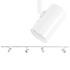 Railsysteem Trackline 150 cm + 4 cilinder spots wit Railsysteem Trackline 150 cm + 4 cilinder spots wit