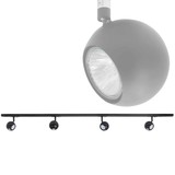 Highlight Railsysteem Trackline 150 cm + 4 retrobol spots zwart Highlight Railsysteem Trackline 150 cm + 4 retrobol spots zwart