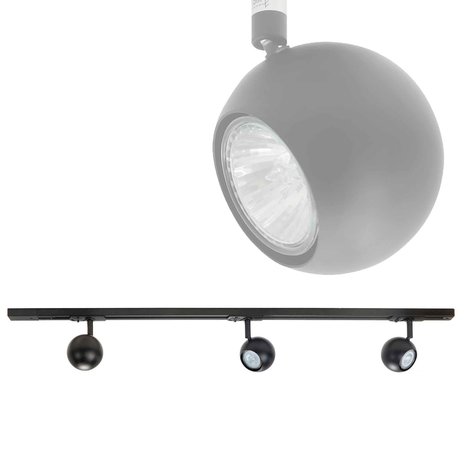 Highlight Railspot Trackline retrobol spot zwart