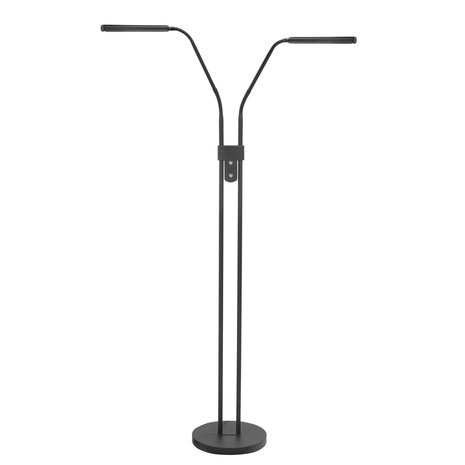 Highlight Vloerlamp Murcia 2 lichts H 145 cm zwart Highlight Vloerlamp Murcia 2 lichts H 145 cm zwart