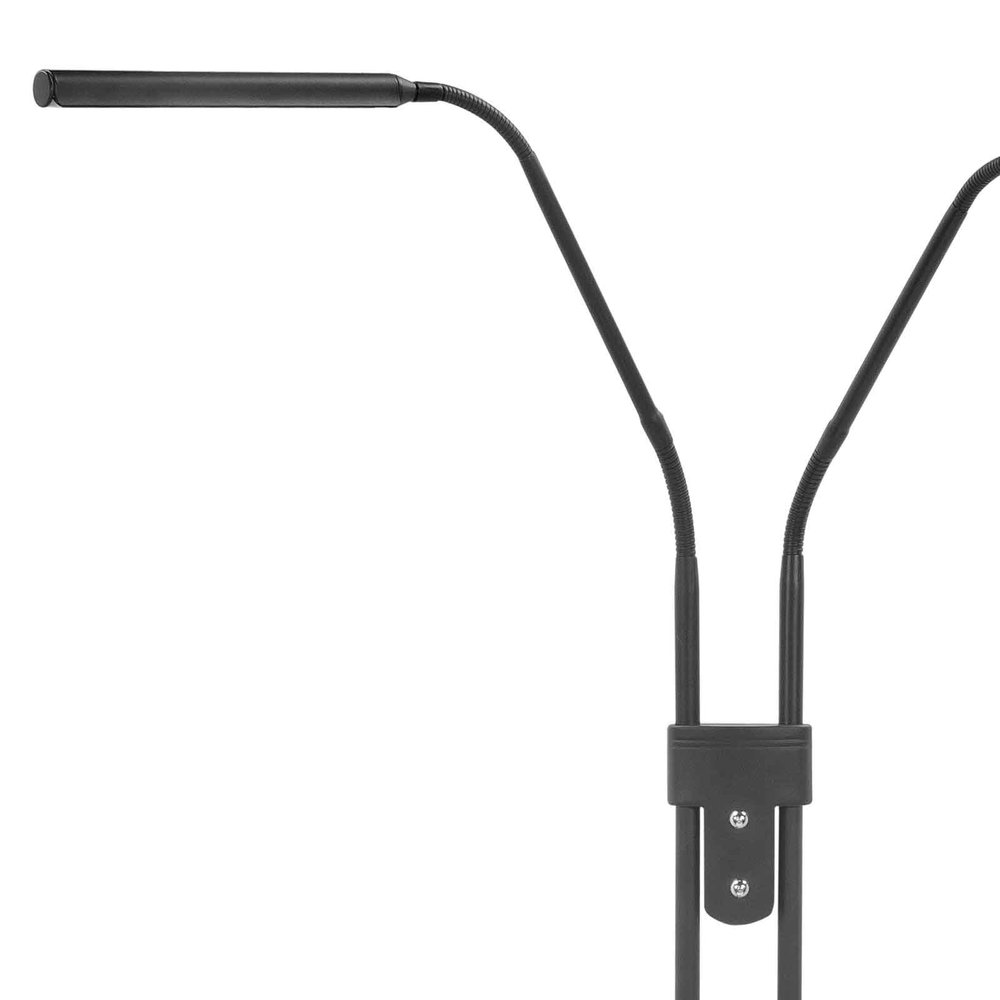 Highlight Vloerlamp Murcia 2 lichts H 145 cm zwart Highlight Vloerlamp Murcia 2 lichts H 145 cm zwart