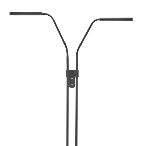 Highlight Vloerlamp Murcia 2 lichts H 145 cm zwart Highlight Vloerlamp Murcia 2 lichts H 145 cm zwart