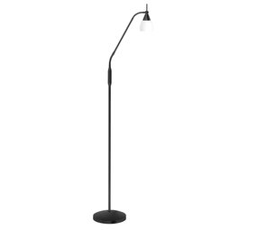 Highlight Vloerlamp Touchy glas H 145 cm zwart