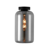 Artdelight Plafondlamp Botany Ø 18 cm rook glas zwart Artdelight Plafondlamp Botany Ø 18 cm rook glas zwart