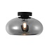 Plafondlamp Paradise Ø 28 cm rook glas zwart Plafondlamp Paradise Ø 28 cm rook glas zwart