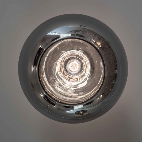 Artdelight Plafondlamp Paradise Ø 28 cm rook glas zwart Artdelight Plafondlamp Paradise Ø 28 cm rook glas zwart