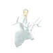Lucide EXTRAVAGANZA CARIBOU - Wandlamp - 1xE27 - Wit Lucide EXTRAVAGANZA CARIBOU - Wandlamp - 1xE27 - Wit