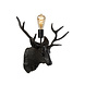 Lucide EXTRAVAGANZA CARIBOU - Wandlamp - 1xE27 - Zwart Lucide EXTRAVAGANZA CARIBOU - Wandlamp - 1xE27 - Zwart