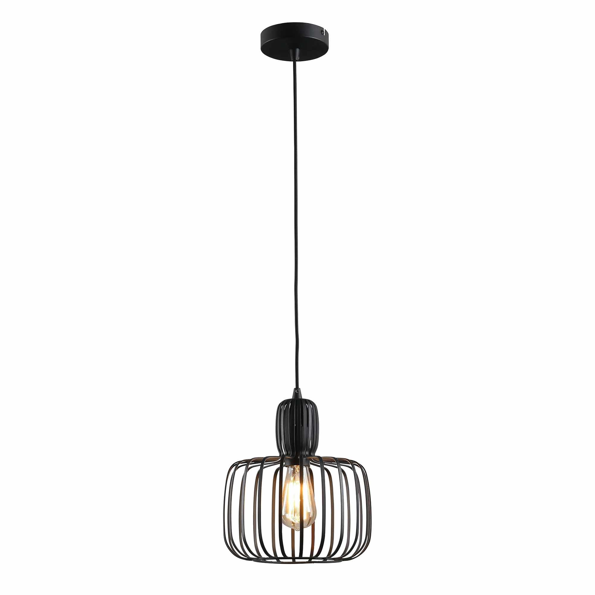 Hanglamp Costola Mat Zwart 25cm