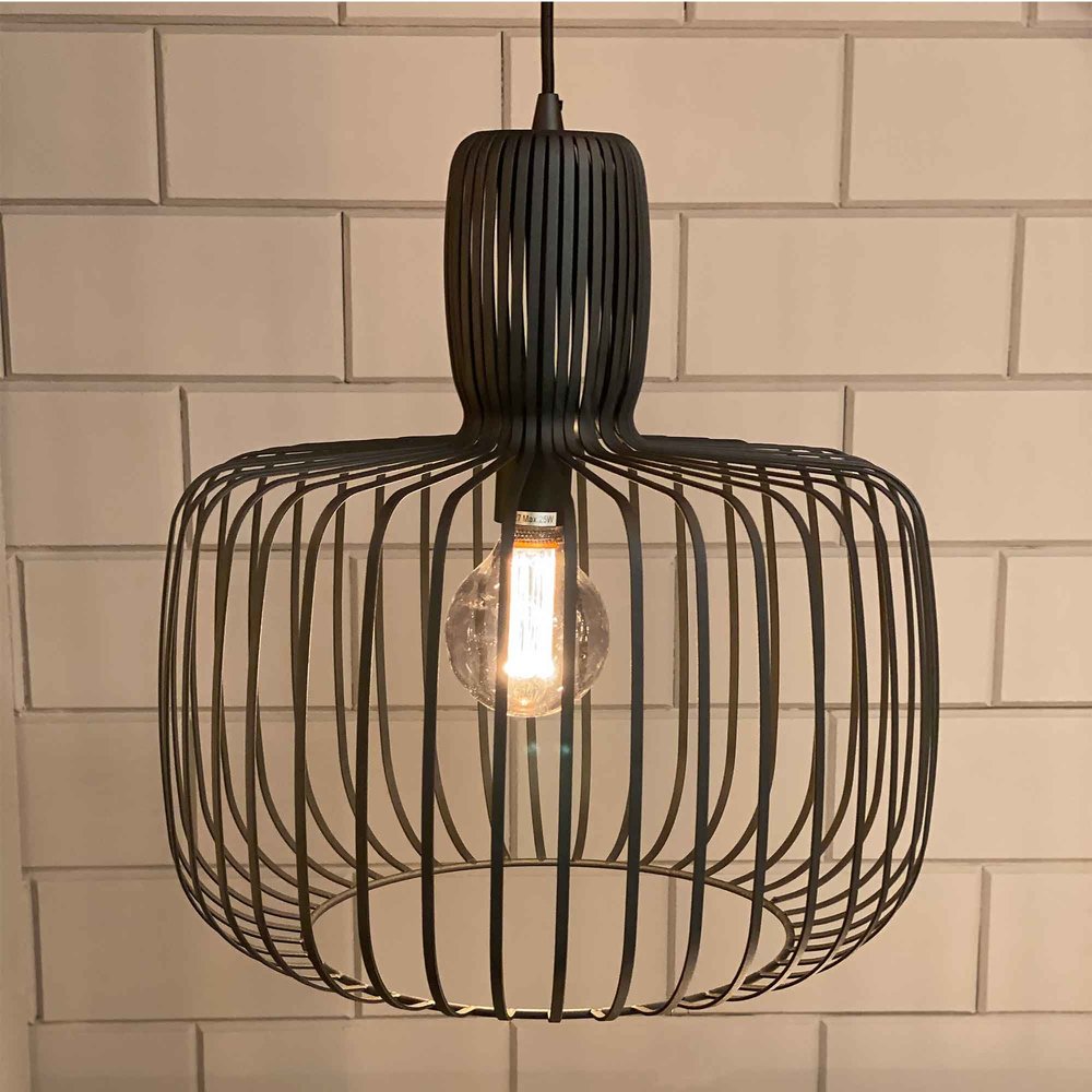 Freelight Hanglamp Costola Ø 45 cm zwart Freelight Hanglamp Costola Ø 45 cm zwart