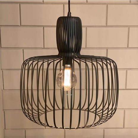 Freelight Hanglamp Costola Ø 45 cm zwart Freelight Hanglamp Costola Ø 45 cm zwart