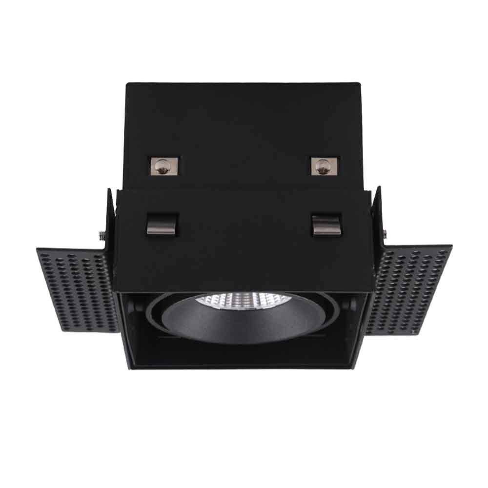 Artdelight Inbouwspot Trofa 1 lichts GU10 Trimless zwart Artdelight Inbouwspot Trofa 1 lichts GU10 Trimless zwart