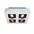 Spot Bosco 4 lichts L 25 cm B 25 cm wit-zwart Spot Bosco 4 lichts L 25 cm B 25 cm wit-zwart