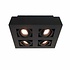 Spot Bosco 4 lichts L 25 cm B 25 cm zwart Spot Bosco 4 lichts L 25 cm B 25 cm zwart