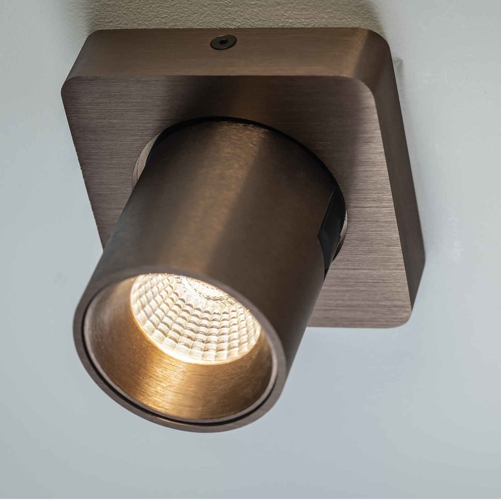 Artdelight Spot Laguna 1 lichts 10 x 10 cm koper brons