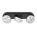 Highlight Spot Doblo 3 lichts  L 39 cm aluminium zwart Highlight Spot Doblo 3 lichts  L 39 cm aluminium zwart